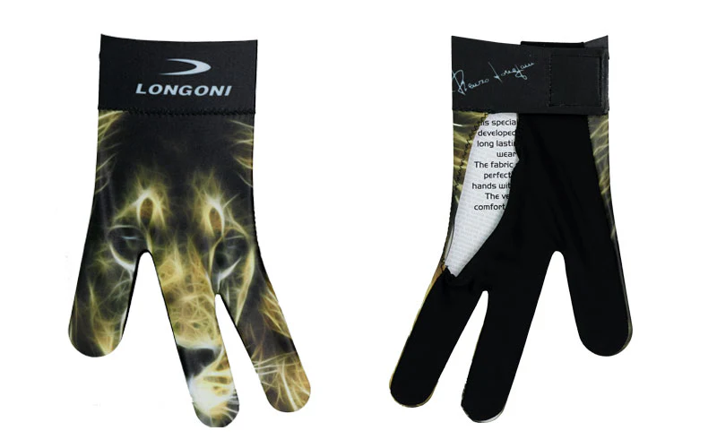 Longoni Left Hand Billiard Glove - Lion - Image 2