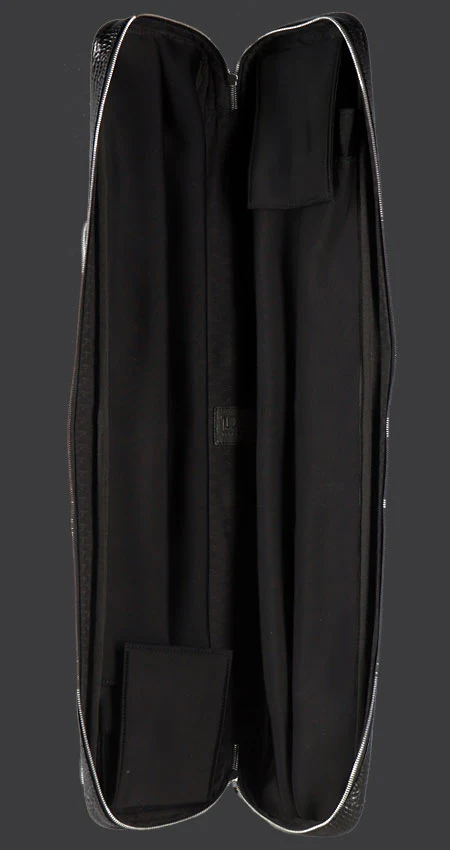 Longoni Fodero Giotto Black Croc 4x8 Soft Pool Cue Case - LG6470 - Image 3