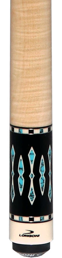 Longoni Black Mamba II Natural No Wrap Pool Cue with VP2 - S2 American Shaft - Image 2