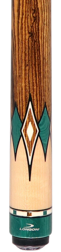 Longoni Diamond No Wrap Pool Cue with Luna Nera Shaft - Image 2