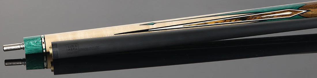 Longoni Diamond No Wrap Pool Cue with Luna Nera Shaft - Image 4