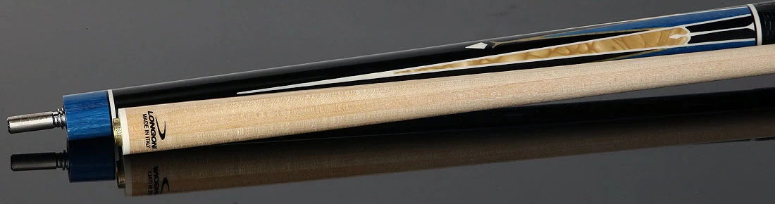 Longoni Galaxy Cyan Pool Cue with Lizard Wrap and S2 American Shaft - Image 4