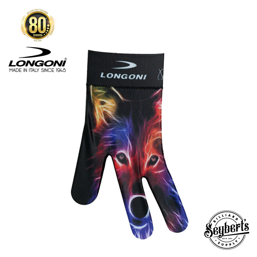 Longoni Left Hand Billiard Glove - Wolf