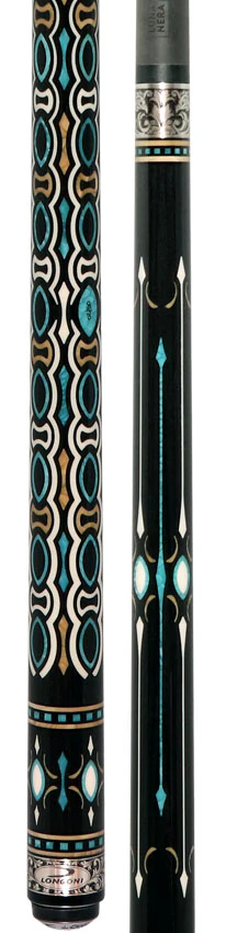 Longoni Ogiva Silver No Wrap Pool Cue with Luna Nera Graphite Shaft - Image 5