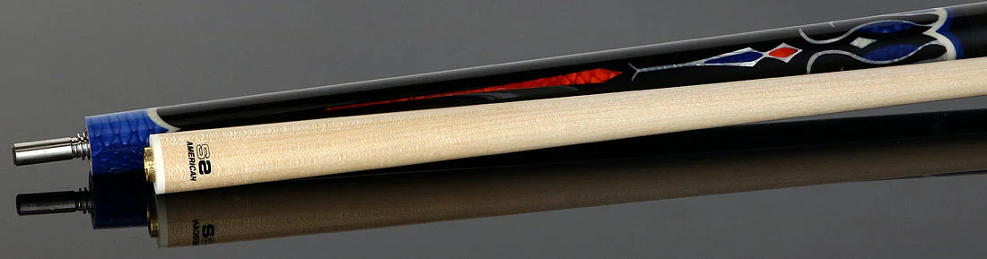 Longoni Papilio Lux Arcobaleno Pool Cue with S2 American Wood Shaft - Image 4