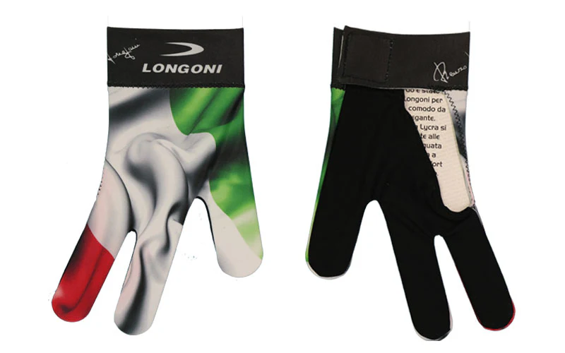 Longoni Right Hand Billiard Glove - Italian Flag - Image 2