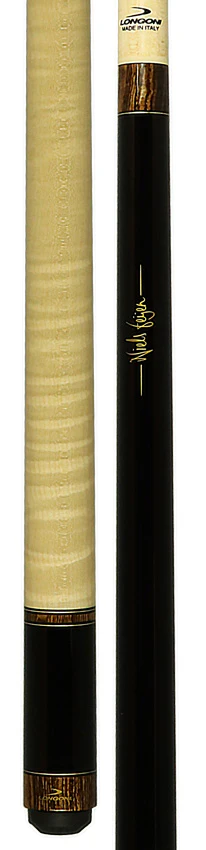 Longoni Stecca Black Sparkle Curly No Wrap Pool Cue with S2 American Wood Shaft - LG24701 - Image 5
