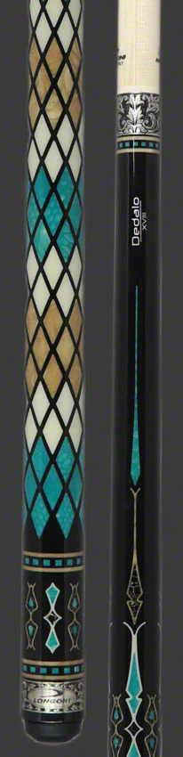 Longoni Stecca Dedalo Ocean Silver XVIII S2 Pool Cue with S2 American Wood Shaft - LG24469 - Image 3