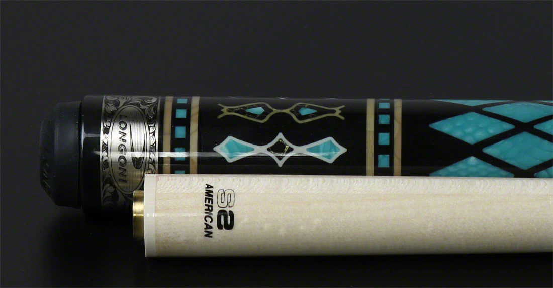 Longoni Stecca Dedalo Ocean Silver XVIII S2 Pool Cue with S2 American Wood Shaft - LG24469 - Image 7