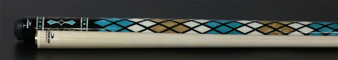 Longoni Stecca Dedalo Ocean XVIII S2 Pool Cue with S2 American Wood Shaft - LG24471 - Image 4