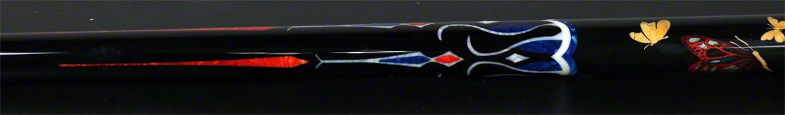 Longoni Stecca Papilo Lux Arcobaleno Pool Cue with S2 American Wood Shaft - LG24545 - Image 7
