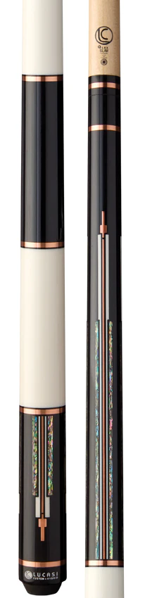 Lucasi Custom Art Deco Rose Gold & Mother-of-Pearl Pool Cue - Image 3