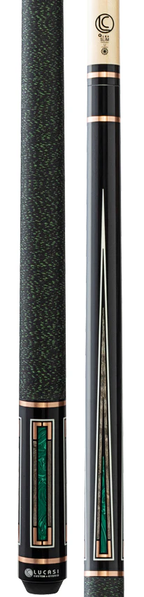 Lucasi Custom Art Deco Rose Gold & Malachite Pool Cue - Image 3