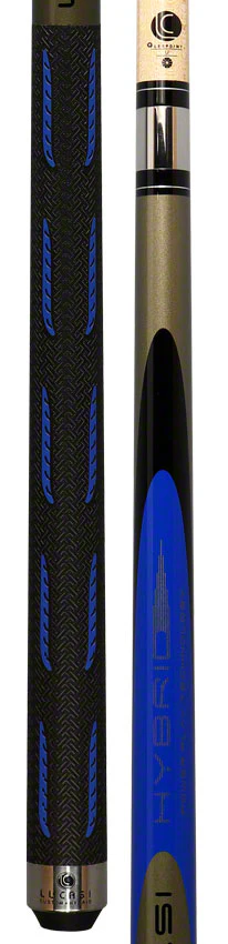 Lucasi Hybrid Genesis Blue and Metallic Silver Pool Cue with Sport Wrap - L-H10 - Image 5
