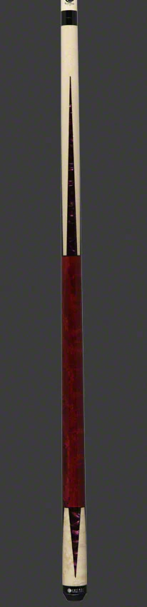 Lucasi Zero Flexpoint Natural Birdseye Maple with Purple Crush Inlays and Purple Birdseye Wrapless Pool Cue - LZC17 - Image 4