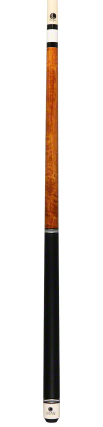 Lucasi Zero Flexpoint Antique Curly with Silver/White Rings and Black Linen Wrap Pool Cue - LZCB7 - Image 6