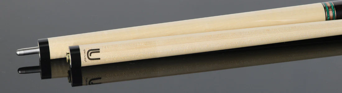 Lucasi Natural Maple with Rose Gold and Malachite Limited Edition Pool Cue - LUX73 - Image 3