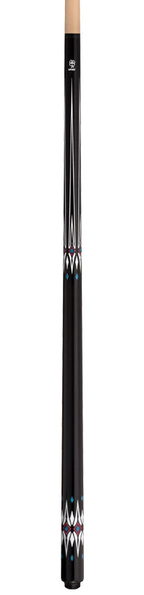 Lucky Black with Blue and White Graphic No Wrap Play Cue - Image 4
