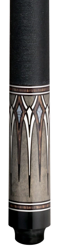 Lucky Gray with Brown and White Graphic Play Cue with Irish Linen Wrap - Image 2