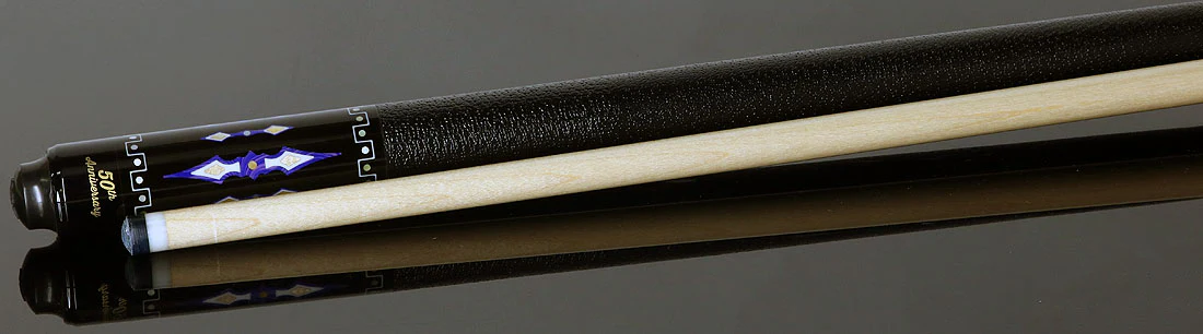 McDermott 50th Anniversary Series Birdseye Maple with Blue River Agate Points Cue with i-2 Shaft and Commemorative 1x1 Case - Image 4