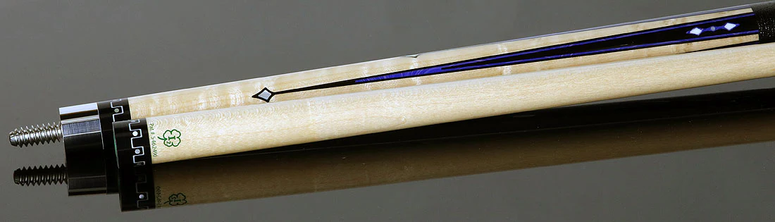 McDermott 50th Anniversary Series Birdseye Maple with Blue River Agate Points Cue with i-2 Shaft and Commemorative 1x1 Case - Image 5