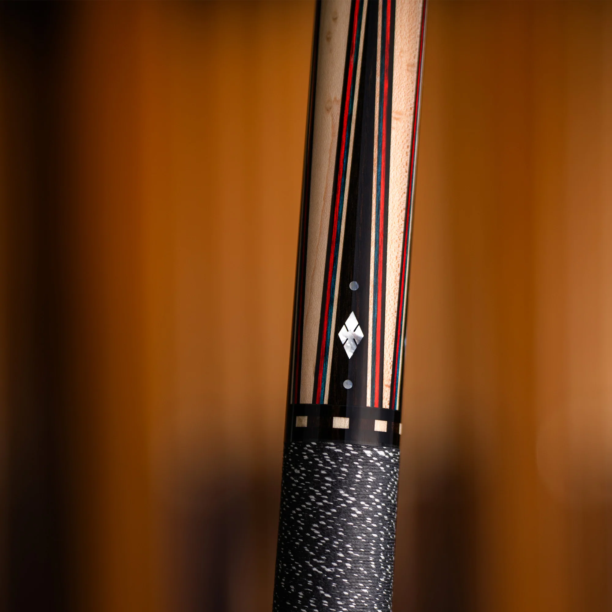 McDermott 50th Anniversary Series Birdseye Maple with Ebony Points and Mother of Pearl Inlays Pool Cue with Maple Shaft and Commemorative 1x1 Case - Image 9