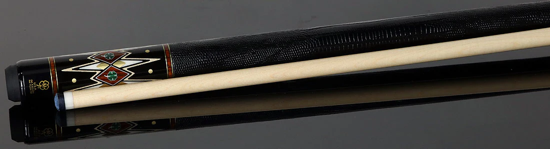 McDermott 50th Anniversary Series Birdseye Maple with Ebony, Cocobolo, and Malachite Points Cue with i2 Shaft and Commemorative 1x1 Case - Image 4