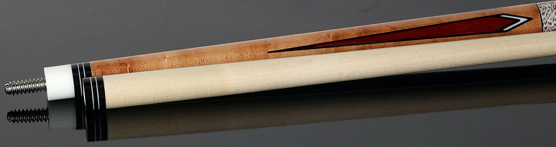 McDermott 50th Anniversary Series Birdseye Maple with Liberty Wood Points Cue with Standard Maple Shaft and Commemorative 1x1 Case - Image 4
