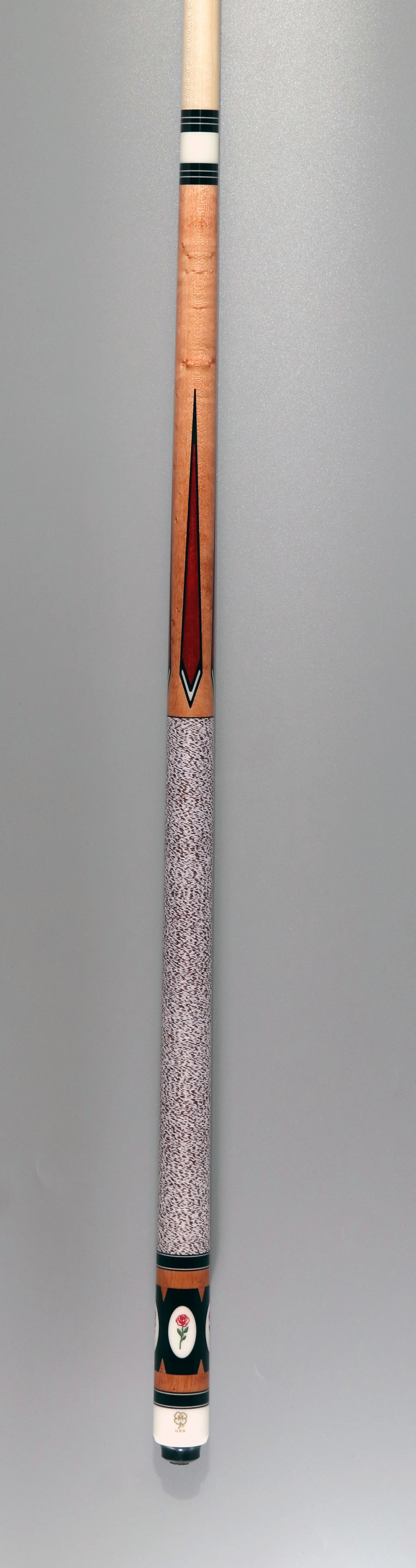 McDermott 50th Anniversary Series Birdseye Maple with Liberty Wood Points Cue with Standard Maple Shaft and Commemorative 1x1 Case - Image 6