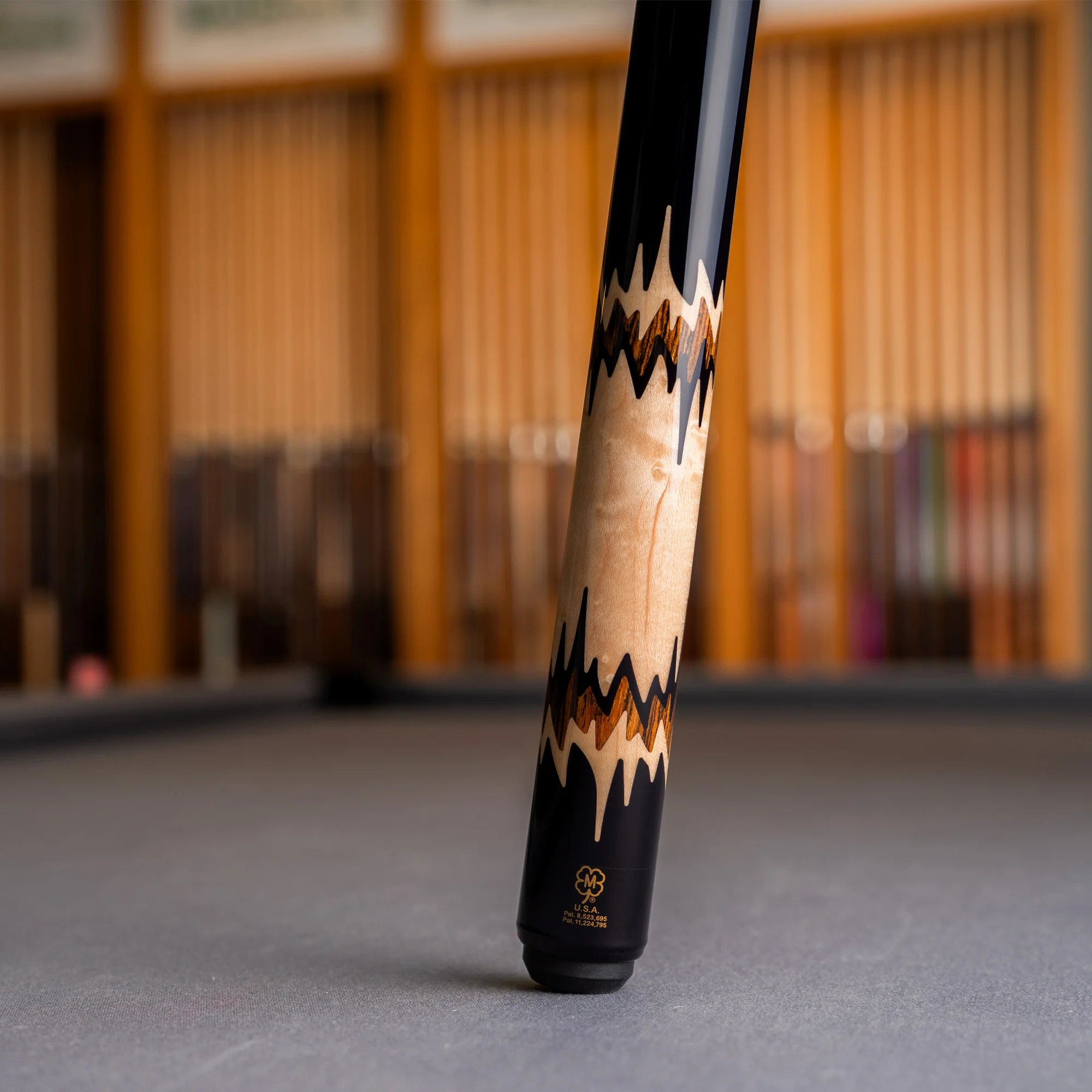 McDermott 50th Anniversary Series Black Urethane with Birdseye Maple and Bocote Inlays Cue with i2 Shaft and Commemorative 1x1 Case - Image 5