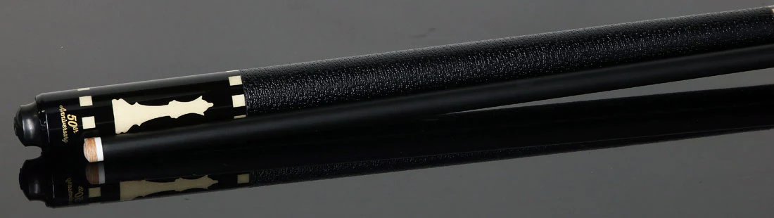 McDermott 50th Anniversary Series Ebony with Birdseye Maple Cue with Defy Shaft and Commemorative 1x1 Case - Image 3