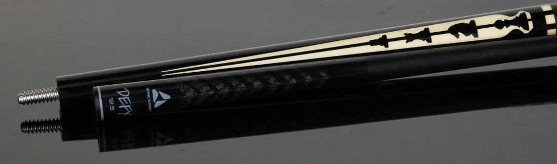 McDermott 50th Anniversary Series Ebony with Birdseye Maple Cue with Defy Shaft and Commemorative 1x1 Case - Image 4