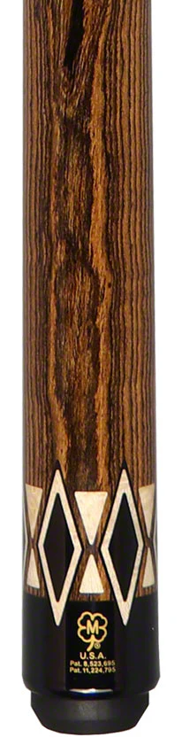 McDermott H Series Bocote and Maple No Wrap Pool Cue - H1351 - Image 2