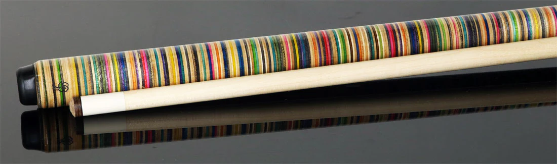 McDermott Chops Sneaky Pete Skateboard Pool Cue - Horizontal Design - Image 3