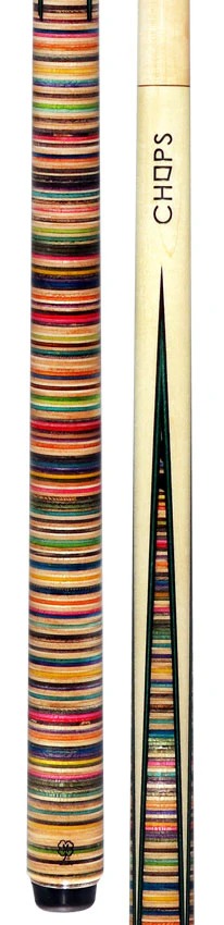 McDermott Chops Sneaky Pete Skateboard Pool Cue - Horizontal Design - Image 5