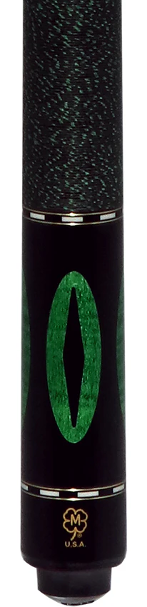 McDermott Emerald Green Stained Curly Maple Forearm and Inlays Cue of the Month with G-Core Shaft - Image 2