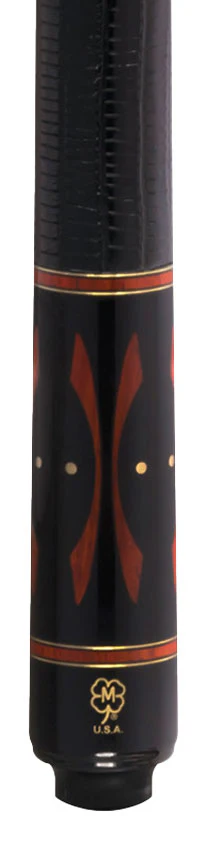 McDermott G Core Series Black Urethane and Padauk Play Cue with Lizard Leather Wrap - Image 3