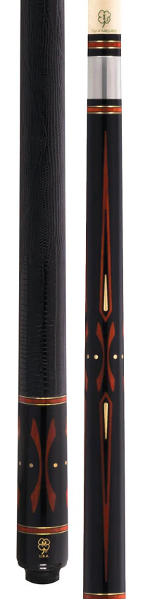 McDermott G Core Series Black Urethane and Padauk Play Cue with Lizard Leather Wrap - Image 4