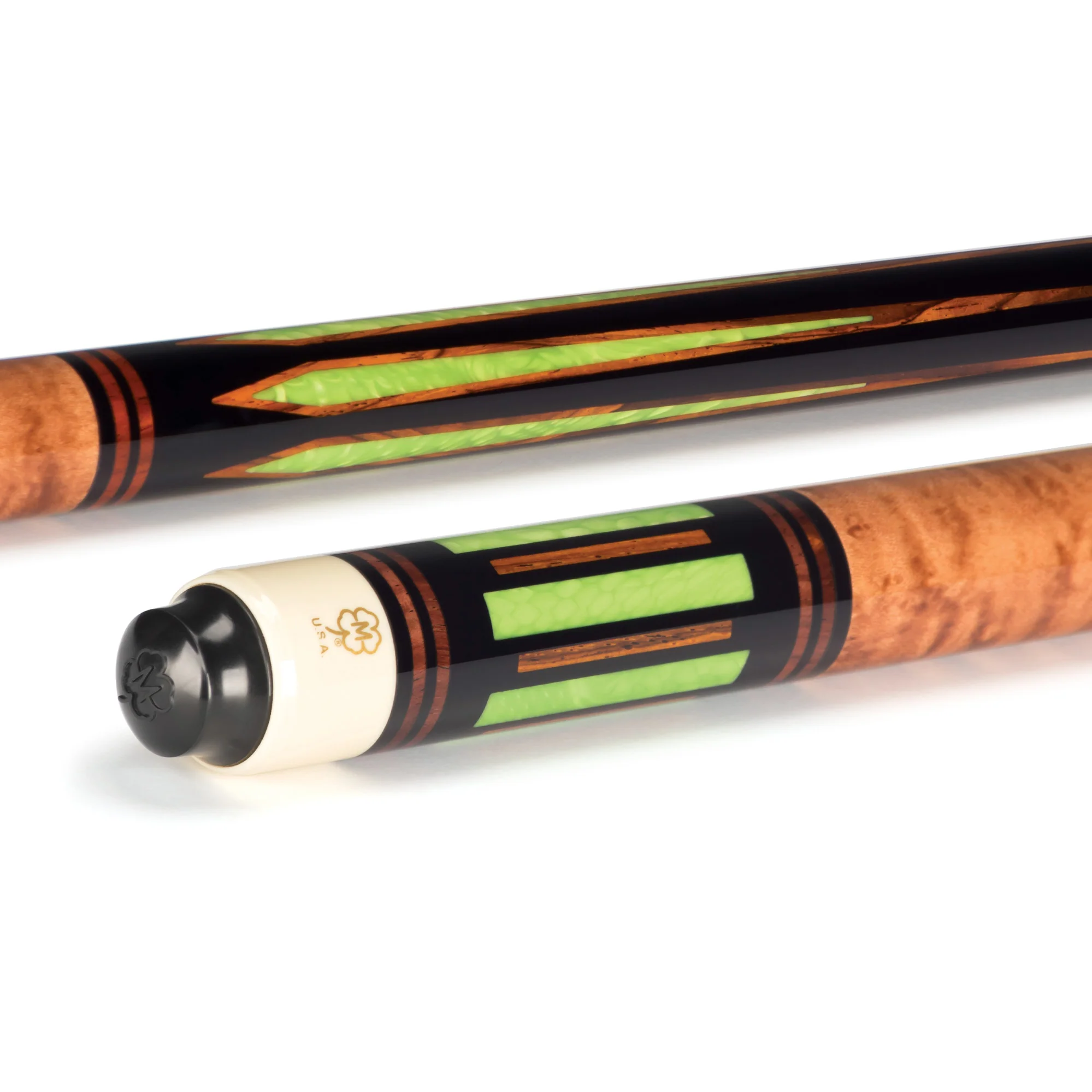 McDermott G Core Series Black Urethane with Juma Gem and Cocobolo Points No Wrap Play Cue w - Image 5