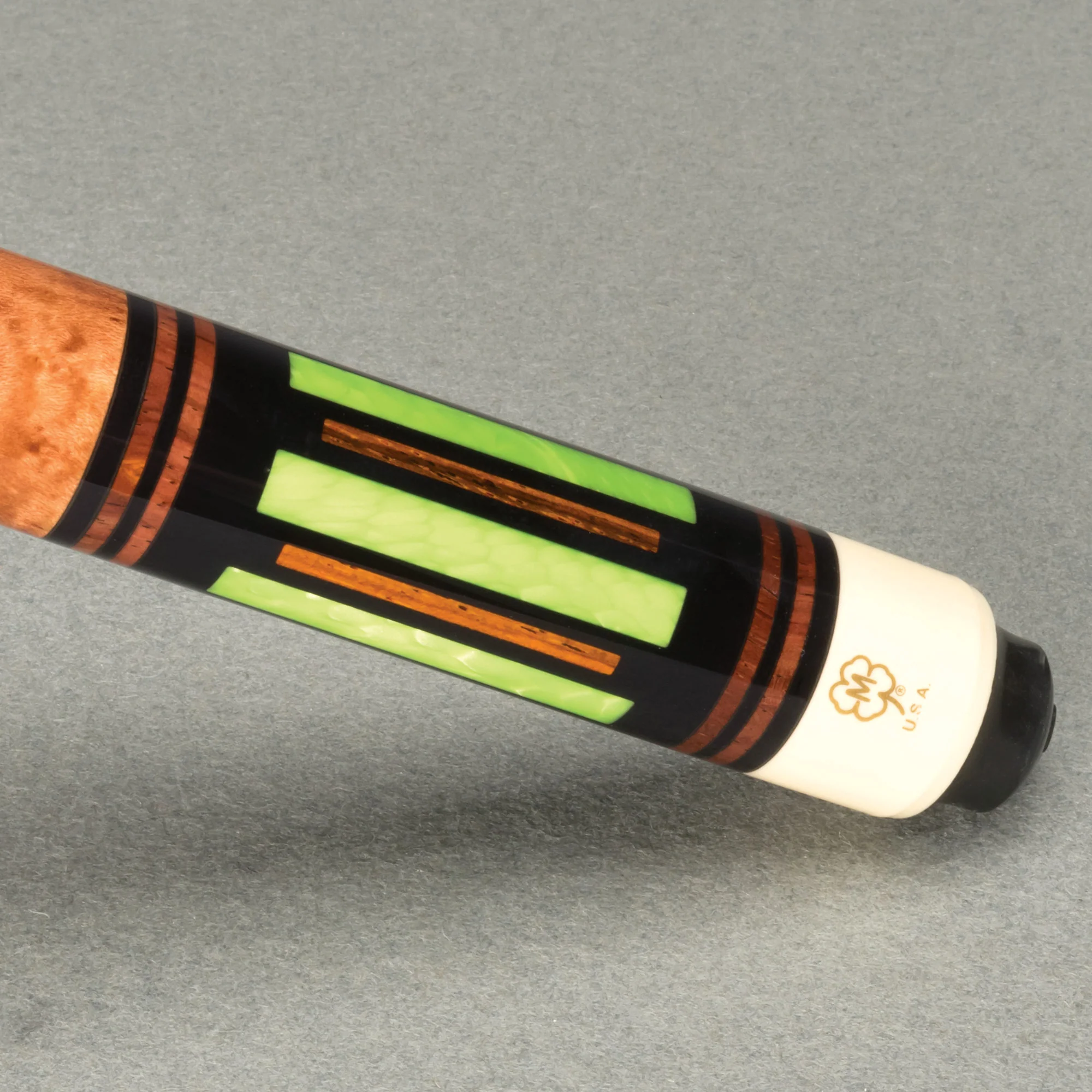 McDermott G Core Series Black Urethane with Juma Gem and Cocobolo Points No Wrap Play Cue w - Image 6