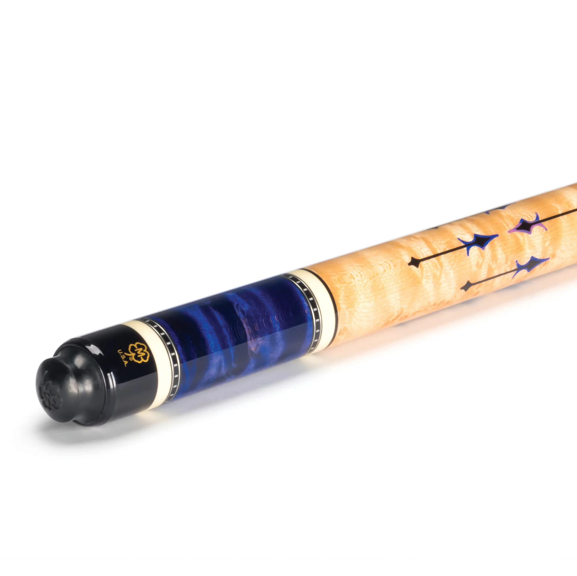 McDermott G Core Series Purple Stained Maple with Maple Handle No Wrap Play Cue - Image 2