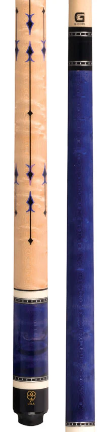 McDermott G Core Series Purple Stained Maple with Maple Handle No Wrap Play Cue - Image 4