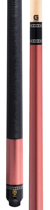 McDermott G Core Series Rose Gold Painted Maple Play Cue with Irish Linen Wrap - Image 3