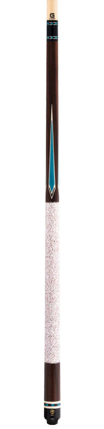 McDermott G Core Series Rosewood with Turquoise Points and Irish Linen Wrap Play Cue - Image 4