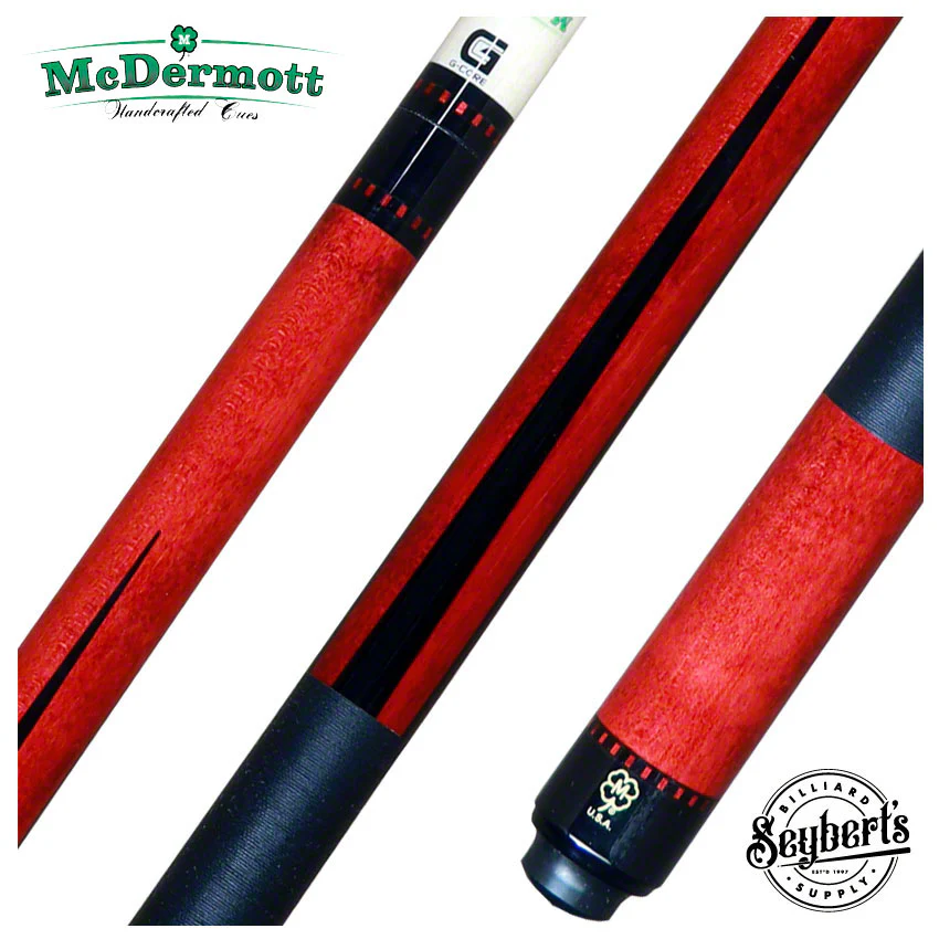 McDermott G Series Colorado Red Stained Maple with 4 Point Pool Cue - G343