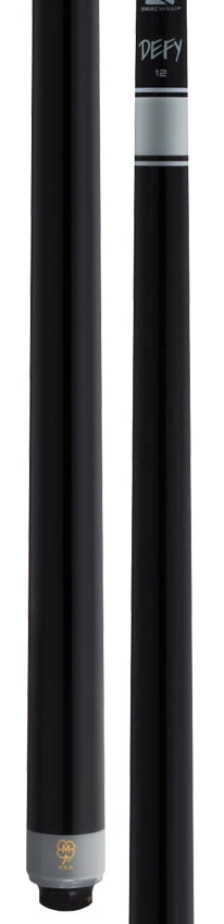 McDermott Select Series Black Painted Maple No Wrap Pool Cue with Defy Carbon Fiber Shaft - Image 3