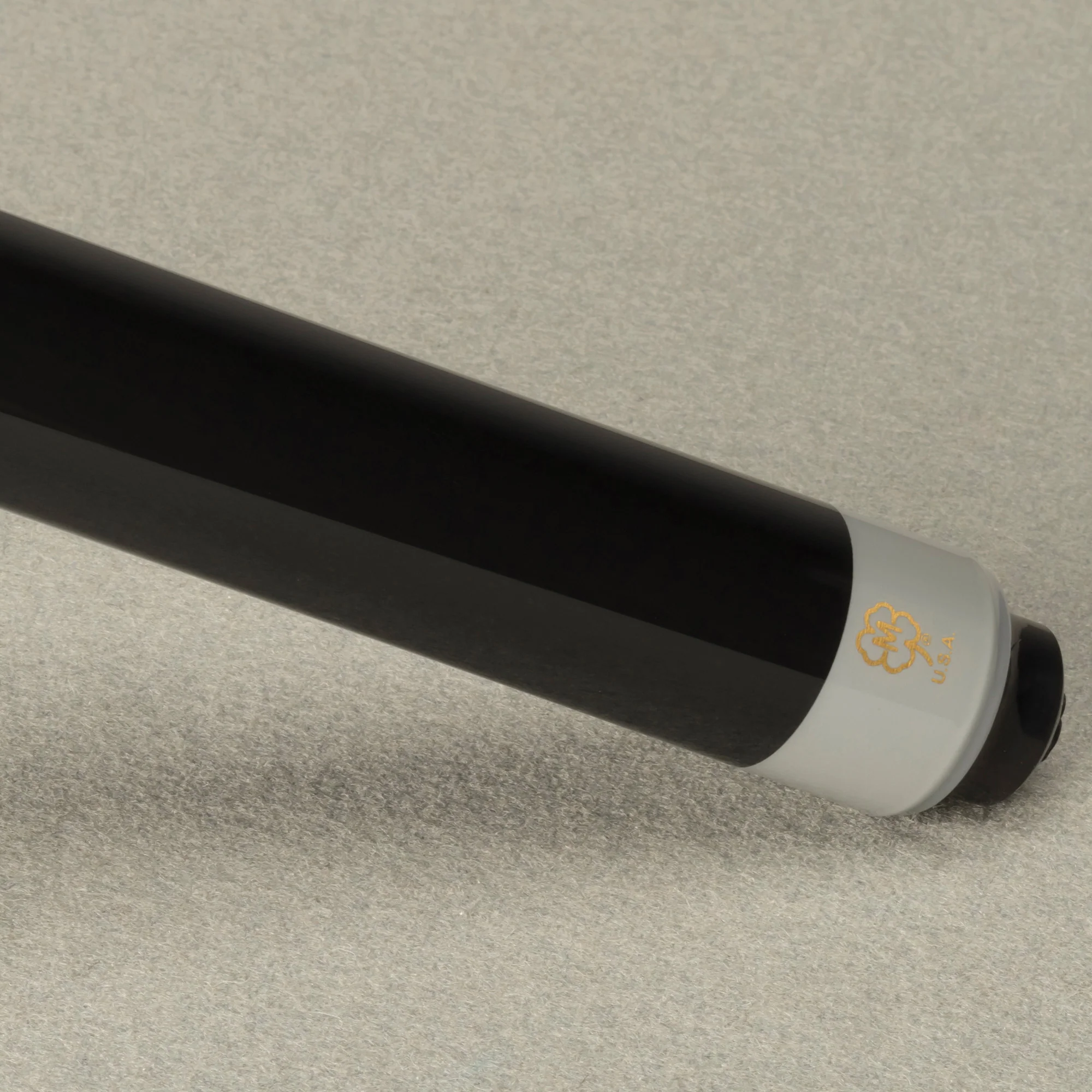 McDermott Select Series Black Painted Maple No Wrap Pool Cue with Defy Carbon Fiber Shaft - Image 6