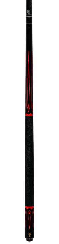 McDermott Select Series Black Urethane with Colorado Red Stained Maple Points Pool Cue and Defy Carbon Fiber Shaft - Image 6