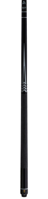 McDermott Select Series Black Urethane with Gray Points Pool Cue with Defy Carbon Fiber Shaft - Image 3
