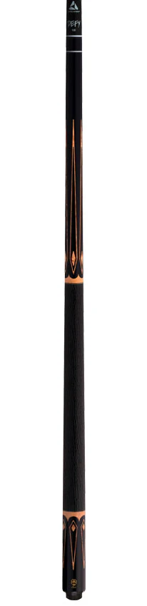 McDermott Select Series Black Urethane with Natural Stained Maple Points Pool Cue and Defy Carbon Fiber Shaft - Image 4